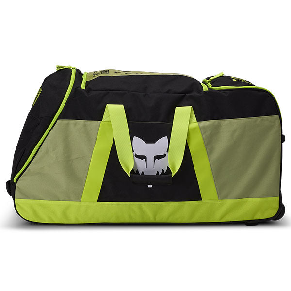 Fox Racing Shuttle 180 Race Spec Roller Gearbag SKU 32513 Pale Green interior view