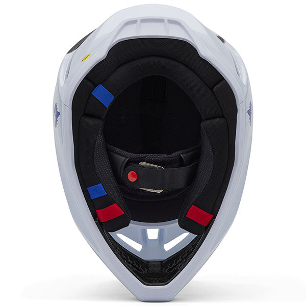 studio product photo of Fox Racing SKU 33122-001, sizes XS to XXL for motocross helmet, dirt bike, motocross, off road.