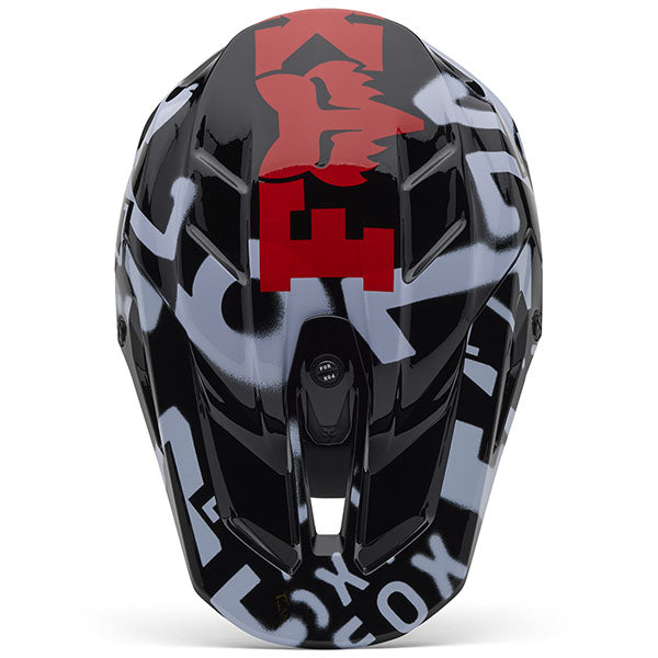 studio product photo of Fox Racing SKU 33122-001, sizes XS to XXL for motocross helmet, dirt bike, motocross, off road.