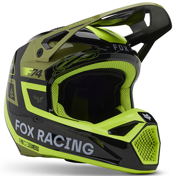 studio product photo of Fox Racing SKU 33000-110, sizes XS to XXL for motocross helmet, dirt bike, motocross, off road.