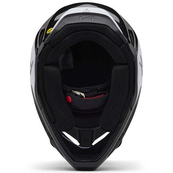 studio product photo of Fox Racing SKU 32999-001, sizes XS to XXL for motocross helmet, dirt bike, motocross, off road.
