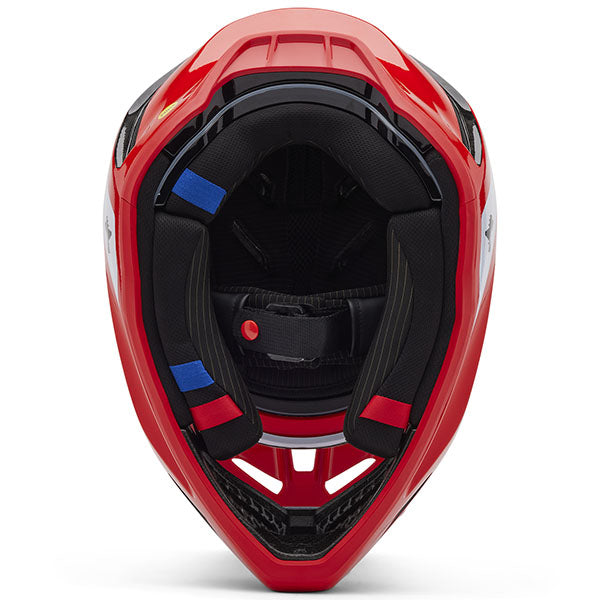 studio product photo of Fox Racing SKU 32993-110, sizes XS to XXL for motocross helmet, dirt bike, motocross, off road.