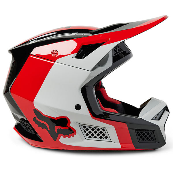 studio product photo of Fox Racing SKU 29639-110, sizes SM to XL for motocross helmet, dirt bike, motocross, off road.