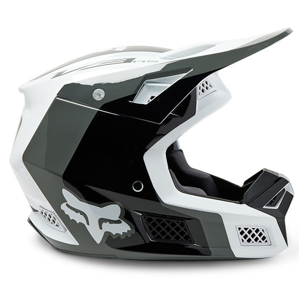studio product photo of Fox Racing SKU 29639-018, sizes SM to XL for motocross helmet, dirt bike, motocross, off road.