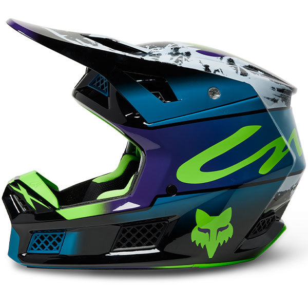 studio product photo of Fox Racing SKU 29653-551, sizes SM to XL for motocross helmet, dirt bike, motocross, off road.