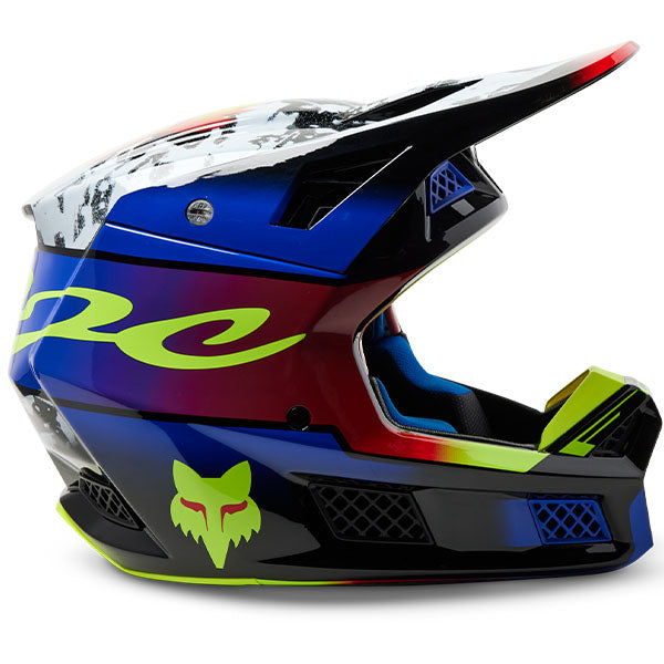 studio product photo of Fox Racing SKU 29653-149, sizes SM to XL for motocross helmet, dirt bike, motocross, off road.
