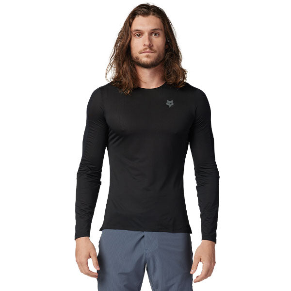 Product image of Fox Racing - Flexair Ascent Long Sleeve Jersey (MTB) SKU:32618-001-M | Sizes: SM, MD, LG, XL, 2XL | Designed for Mountain Bike, BMX and E-Bike riders | Available at BTO Sports