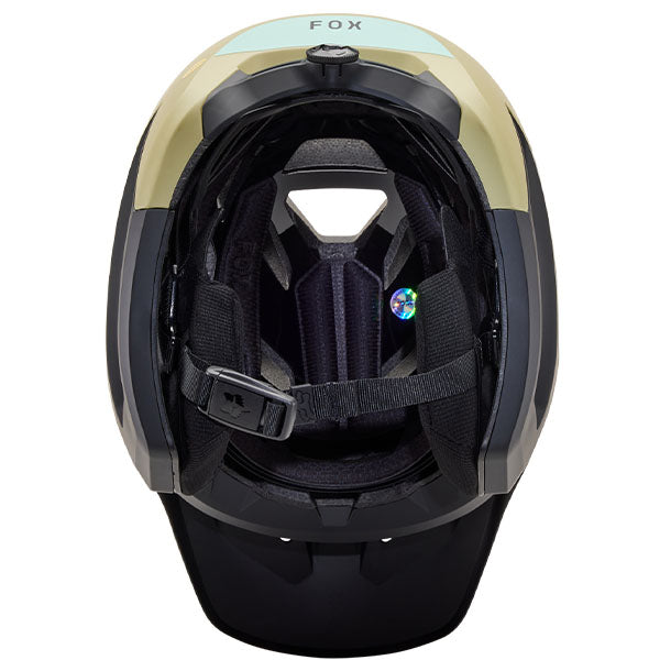 Product image of Fox Racing - Dropframe Pro NYF Helmet (MTB) SKU:31459-389-L | Sizes: SM, MD, LG | Designed for Mountain Bike, BMX and E-Bike riders | Available at BTO Sports