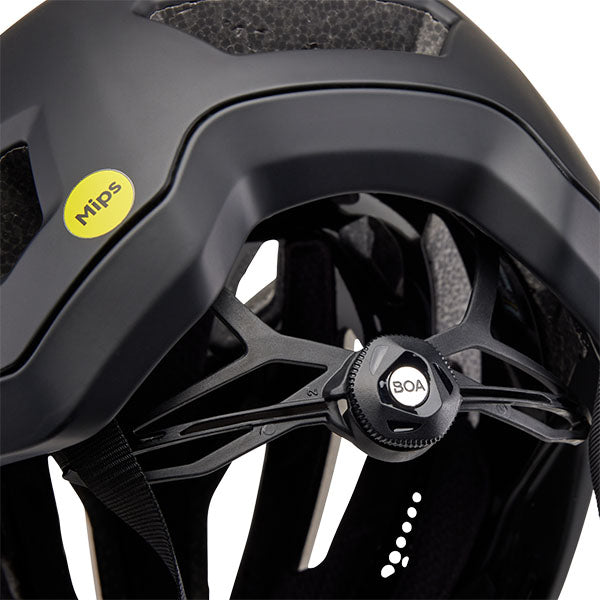 Product image of Fox Racing - Crossframe Pro Matte Black Helmet (MTB) SKU:31935-255-S | Sizes: SM, MD, LG | Designed for Mountain Bike, BMX and E-Bike riders | Available at BTO Sports