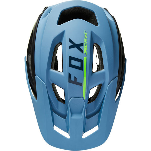 Product image of Fox Racing - Speedframe Pro Blocked Helmet (MTB) SKU:29341-001-S | Sizes: SM, MD, LG | Designed for Mountain Bike, BMX and E-Bike riders | Available at BTO Sports