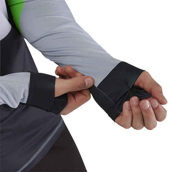 Sleeve and thumbhole cuff detail on Steel Grey Ranger Drive Jersey (SKU: 33538-172)