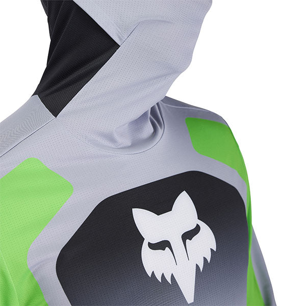 Front view of Steel Grey Ranger Drive Jersey (SKU: 33538-172), highlighting collar and chest panel