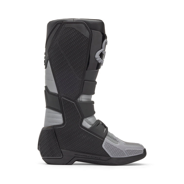 Fox Racing Comp Core Boots rear view in Blk/Gry sizes 8, 9, 9.5, 10, 10.5, 11, 11.5, 12, 13, 14 SKU 28373-014-. Boots | Available at BTO Sports