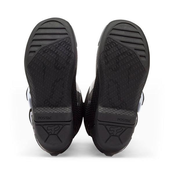 Fox Racing Comp Core Boots (Youth) product image in Blk/Gry sizes Y-1, Y-2, Y-3, Y-4, Y-5, Y-6, Y-7, Y-8 SKU 30471-014-. Boots | Available at BTO Sports