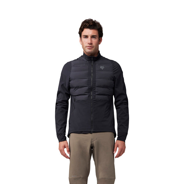 Fox Racing Flexair Fire Hybrid Jacket Mountain Bike rear view in Cocoa sizes SM, MD, LG, XL, 2X SKU 32390-222-S. Riding Jacket | Available at BTO Sports