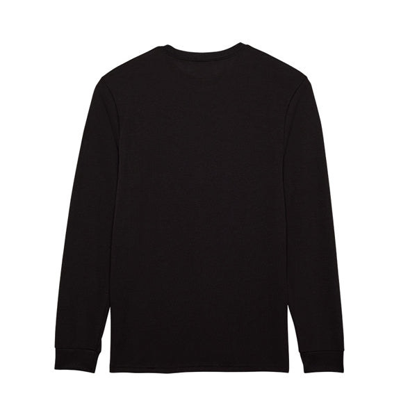 Studio photo on a white background of Fox Racing Absolute Long Sleeve Tech Tee; showing long-sleeve cut, printed graphics, and crew neckline