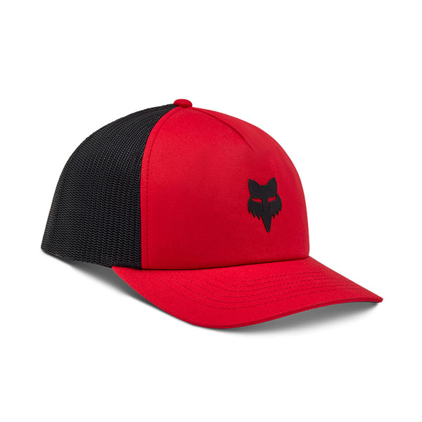 Fox Racing Fox Head Trucker Hat SKU:33143-001-OS – 3/4 view – Colors: Black | Available at BTO Sports