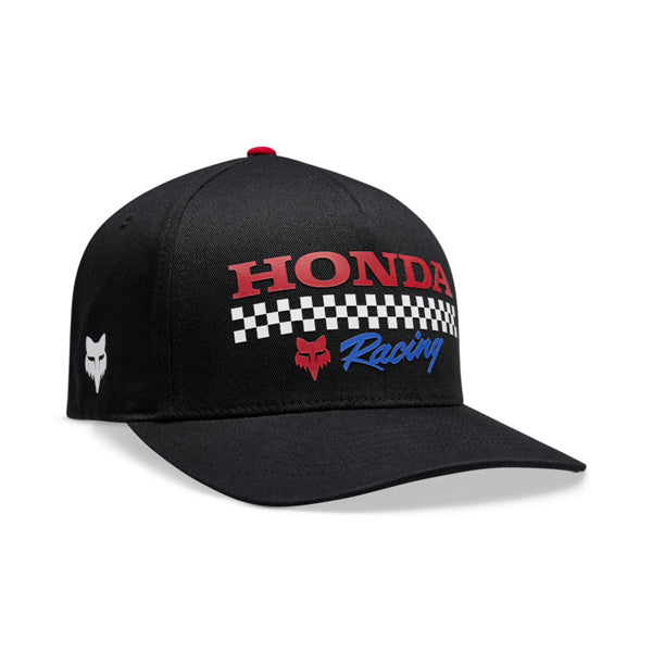 Fox Racing Honda Flexfit Hat SKU:33382-001-S/M – product image – Colors: Black | Sizes: SM/MD | Available at BTO Sports