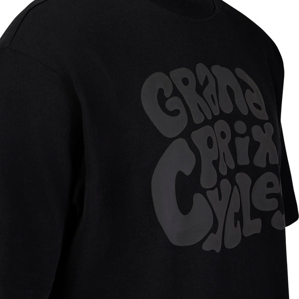 Crisp studio image on a white background of Fox Racing GPC Oversized Tee; showing tee fit, printed graphics, and crew neckline; SKU 33427-001-S