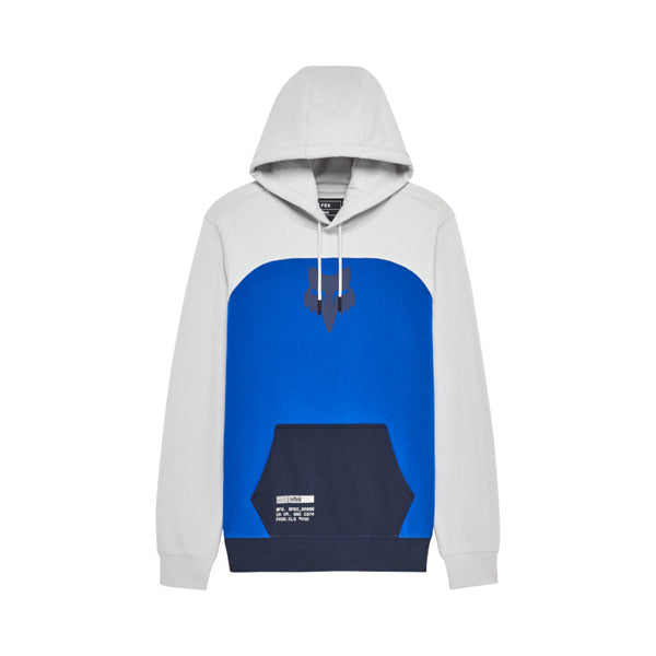Fox Racing Fracture Paneled Pullover Hoodie front angle view in Red sizes SM, MD, LG, XL, 2X SKU 36267-003-S. Sweatshirts & Hoodies | Available at BTO Sports