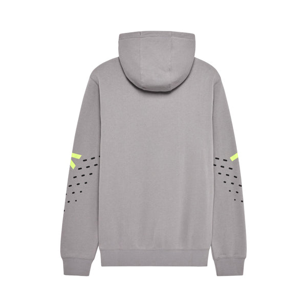 Fox Racing Shield Pullover Hoodie side view in Steel/Gry sizes SM, MD, LG, XL, 2X SKU 36268-172-S. Sweatshirts & Hoodies | Available at BTO Sports