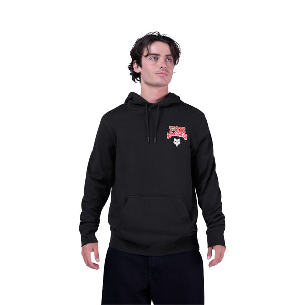 Fox Racing Racewear Pullover Hoodie rear view in Blk sizes SM, MD, LG, XL, 2X SKU 36269-001-S. Sweatshirts & Hoodies | Available at BTO Sports