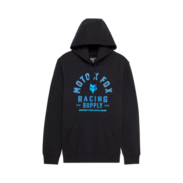 Fox Racing Local Racer Pullover Hoodie front angle view in Dark/Shadow sizes SM, MD, LG, XL, 2X SKU 36274-330-S. Sweatshirts & Hoodies | Available at BTO Sports