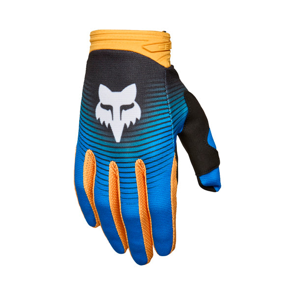 Fox Racing 180 Collect Gloves (Youth) front angle view Colors: Blue/Pink Sizes: Y-LG to Y-XS SKU:36305-A01 | Available at BTO Sports.