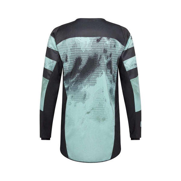 Rear view of turquoise 180 Kairos Jersey showing sublimated graphics and extended tail, SKU 36313-295 | SKU: 36313-29 | Available at BTO Sports