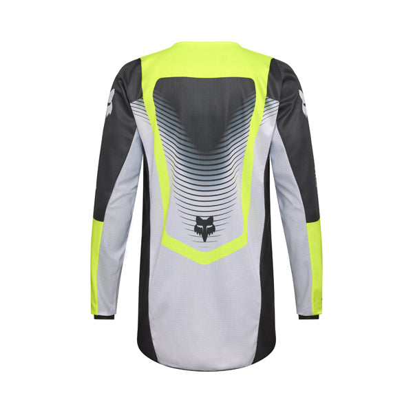 Rear view of grey/yellow Youth 180 Collect Jersey showing sublimated graphics and extended tail, SKU 36315-086 | SKU: 36315-08 | Available at BTO Sports - alternate view