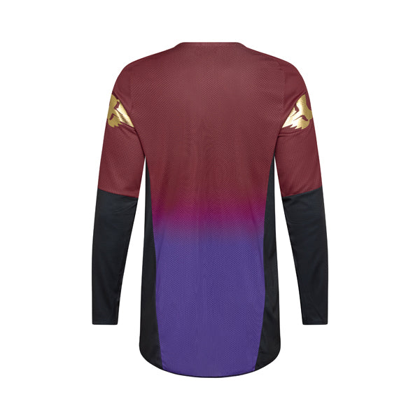 Rear view of rust brown 360 Drip Jersey showing vented mesh panels and sublimated graphics, SKU 36334-180 | SKU: 36334-18 | Available at BTO Sports