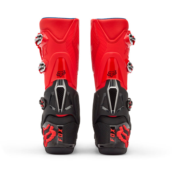 Fox Racing Instinct Boots product image in Wht/Blk/Gry sizes 8, 9, 9.5, 10, 10.5, 11, 11.5, 12, 13, 14 SKU 36361-537-. Boots | Available at BTO Sports