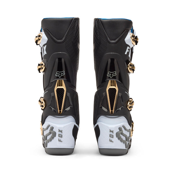 Fox Racing Instinct Boots product image in Wht/Blk/Gry sizes 8, 9, 9.5, 10, 10.5, 11, 11.5, 12, 13, 14 SKU 36361-537-. Boots | Available at BTO Sports