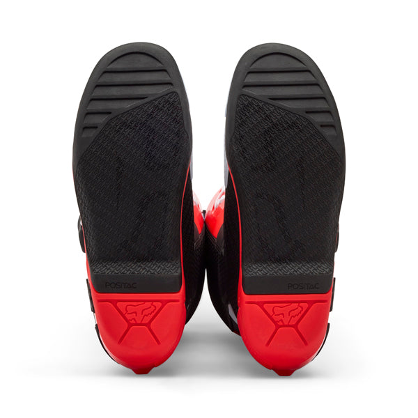Fox Racing Comp Boots product image in Wht/Flo/Red sizes 8, 9, 9.5, 10, 10.5, 11, 11.5, 12, 13, 14 SKU 36362-047-. Boots | Available at BTO Sports