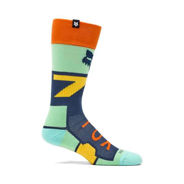 Fox Racing 360 Tine Socks front angle view in Blk sizes MD, LG SKU 36367-001-M. Socks | Available at BTO Sports