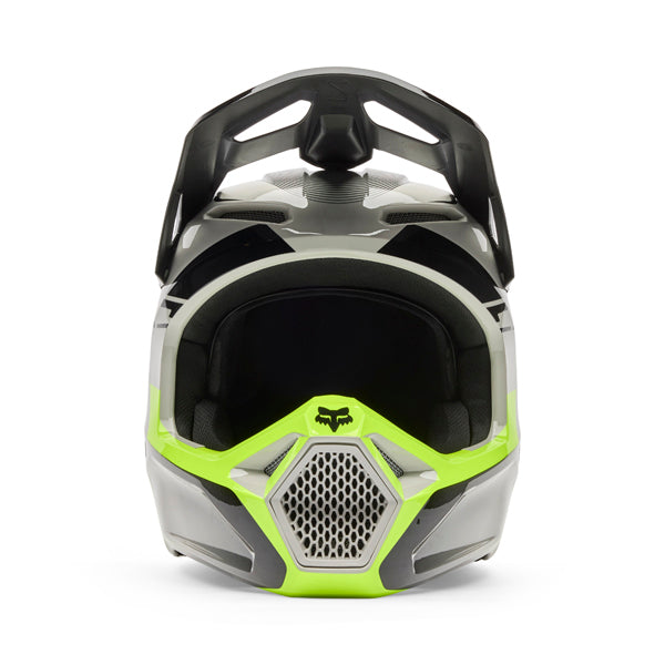 Image of Fox Racing - V1 Collect Helmet (Youth) | SKU 36379-086 | Colors: Blue/Pink, Grey/Yellow | Sizes: Y-SM to Y-LG | Available at BTO Sports