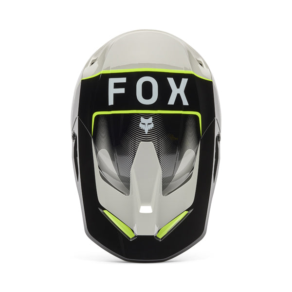 Image of Fox Racing - V1 Collect Helmet (Youth) | SKU 36379-086 | Colors: Blue/Pink, Grey/Yellow | Sizes: Y-SM to Y-LG | Available at BTO Sports