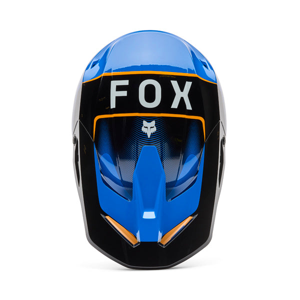 Image of Fox Racing - V1 Collect Helmet | SKU 36380-002 | Colors: Blue/Pink, Grape, Grey/Yellow, Blue | Sizes: XS to 2X | Available at BTO Sports