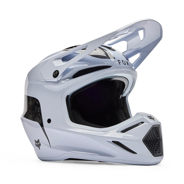 Image of Fox Racing - V3 RS Fracture Helmet | SKU 36382-008 | Colors: Flo Orange, Flo Red, White | Sizes: XS to 2X | Available at BTO Sports