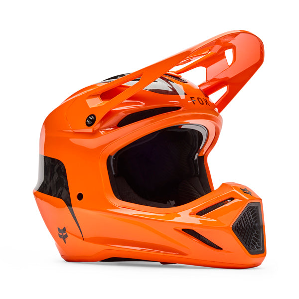 Image of Fox Racing - V3 RS Fracture Helmet | SKU 36382-008 | Colors: Flo Orange, Flo Red, White | Sizes: XS to 2X | Available at BTO Sports