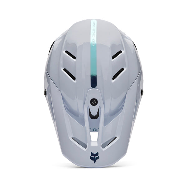 Image of Fox Racing - V3 RS Ghost Helmet | SKU 36383-008 | Colors: White | Sizes: XS to 2X | Available at BTO Sports