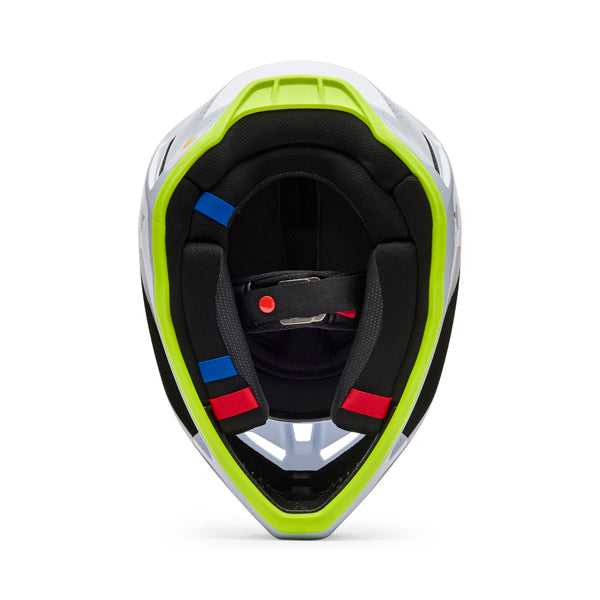 Image of Fox Racing - V3 Tine Helmet | SKU 36384-001 | Colors: Black, Twilight, White | Sizes: XS to 2X | Available at BTO Sports