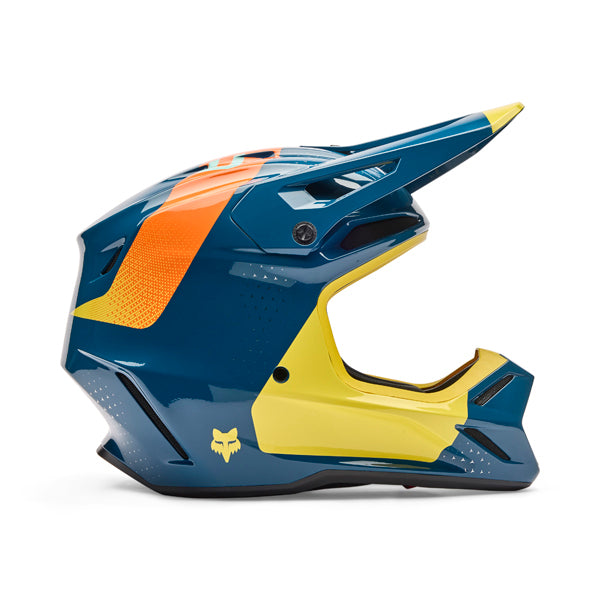 Image of Fox Racing - V3 Tine Helmet | SKU 36384-001 | Colors: Black, Twilight, White | Sizes: XS to 2X | Available at BTO Sports