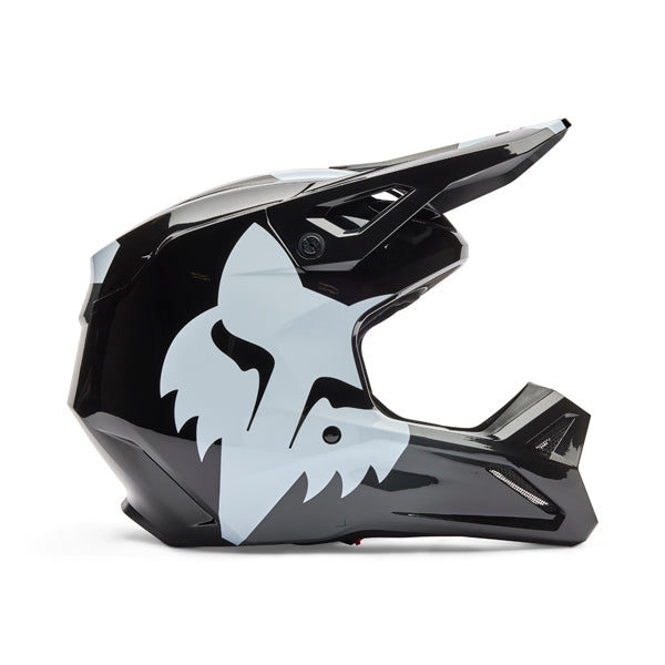 Front view of V1 Shield Helmet in black showing vent placement and Mips® protection, SKU 36385001, sizes XS, SM, MD, LG, XL, size XS, sizes XS to XL.