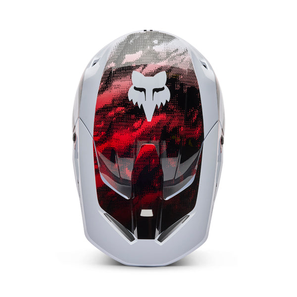 Image of Fox Racing - V1 Kairos Helmet | SKU 36386-047 | Colors: Tangerine, Turquoise, White/Flo Red | Sizes: XS to 2X | Available at BTO Sports