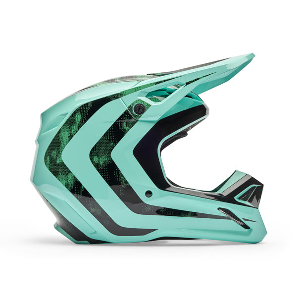 Image of Fox Racing - V1 Kairos Helmet | SKU 36386-047 | Colors: Tangerine, Turquoise, White/Flo Red | Sizes: XS to 2X | Available at BTO Sports