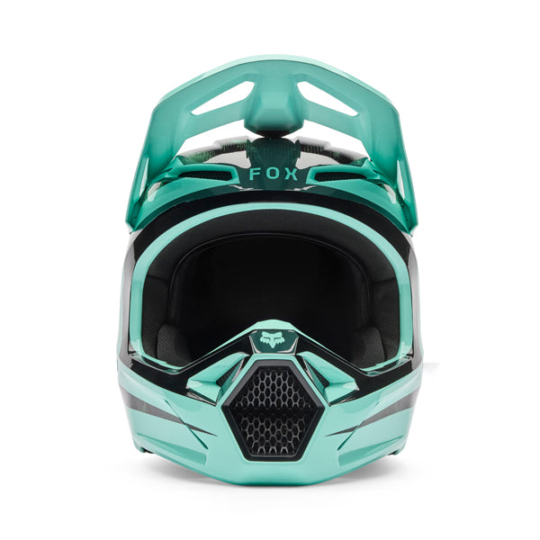 Image of Fox Racing - V1 Kairos Helmet (Youth) | SKU 36388-295 | Colors: Tangerine, Turquoise | Sizes: Y-SM to Y-LG | Available at BTO Sports