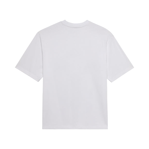 Professional studio photo of Fox Racing Image Cosmo Oversized Tee; showing tee fit, printed graphics, and crew neckline; SKU 36450-008-S; Sizes: S-2XL