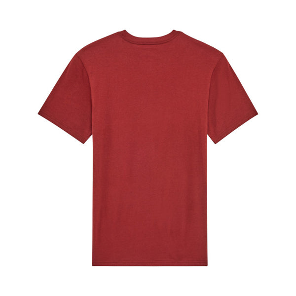 High-resolution studio image of Fox Racing Tread Premium Tee; showing tee fit, printed graphics, and crew neckline; SKU 36459-244-S; Sizes: S-2XL