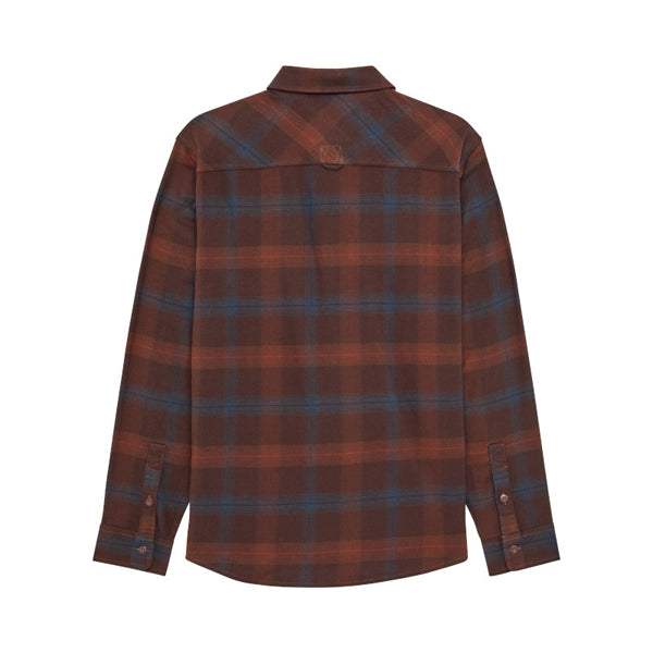 Crisp studio image on a white background of Fox Racing; showing flannel shirt fit, button front, and plaid pattern; SKU 36461-329-3X